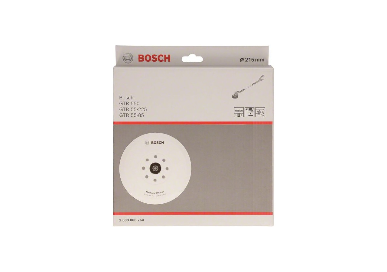 Plateau de support moyen pour ponceuse GTR 550, 215mm - 2608000764 - Bosch