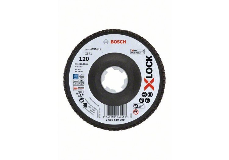 XLock Plat. Lamelle Bombé Fibre 115 G120 - 2608619200 - Bosch