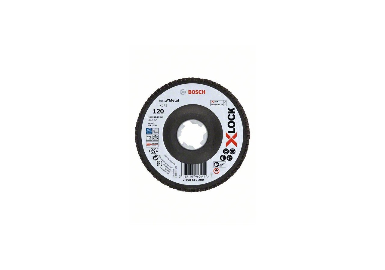 XLock Plat. Lamelle Bombé Fibre 115 G120 - 2608619200 - Bosch
