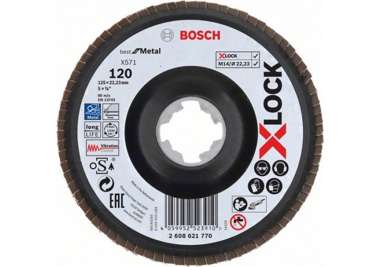 XLock Plat. Lamelle Bombé Plas. 125 G120 - 2608621770 - Bosch