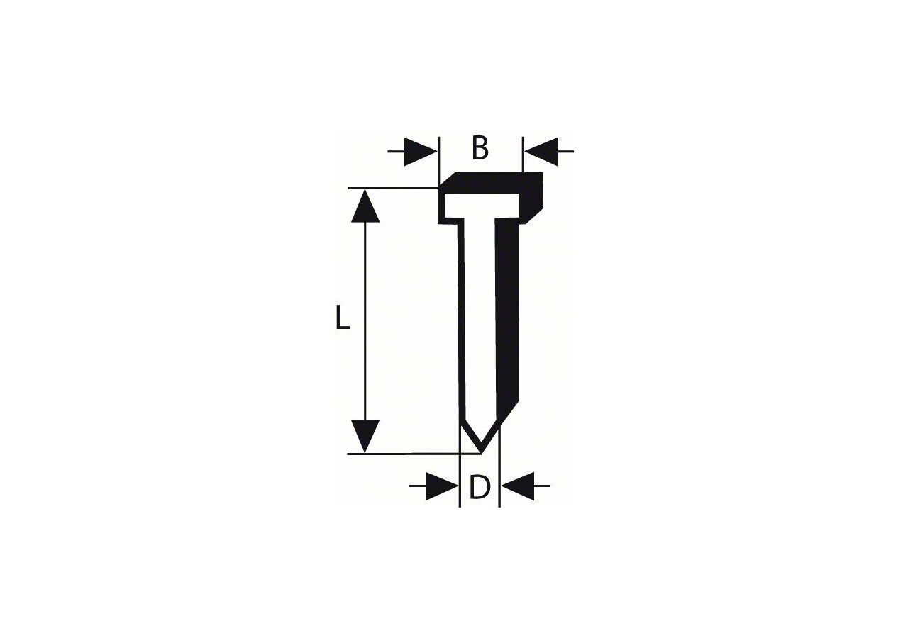 Pointe à tête fraisée SK64 20G 44 mm, galvanisés Version galvanisée - 2608200530 - Bosch
