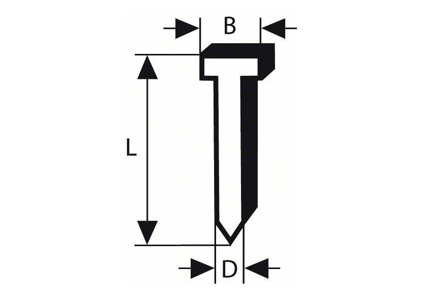 Pointe à tête fraisée SK64 20NR 38 mm, acier inoxydable Version inoxydable - 2608200534 - Bosch