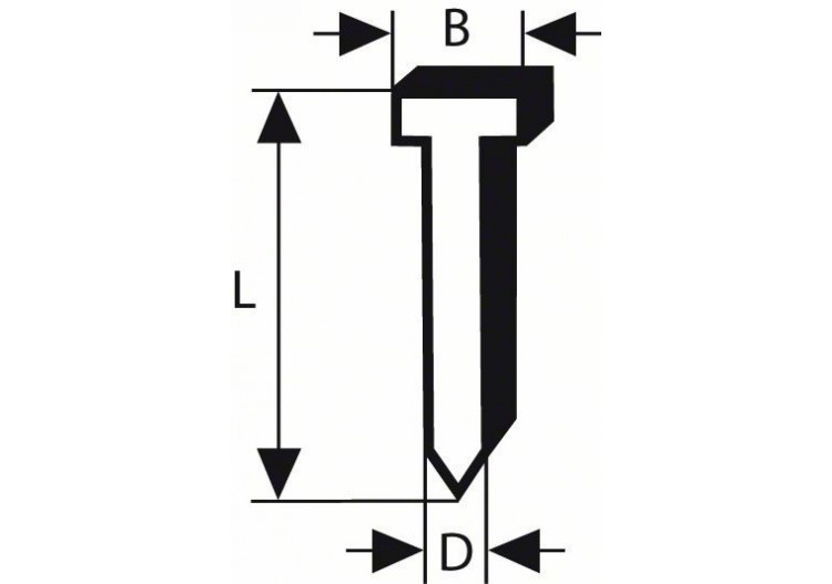 Pointe à tête fraisée SK64 20NR 50 mm, acier inoxydable Version inoxydable - 2608200535 - Bosch