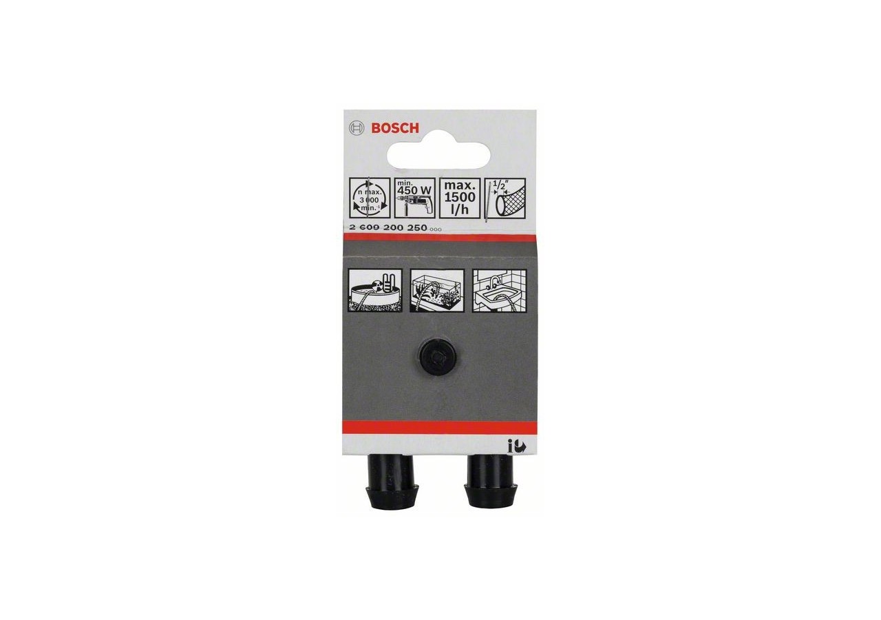 Pompe à eau 1500 l/h, 1/2", 3 m, 18 m, 10 Sec. - 2609200250 - Bosch