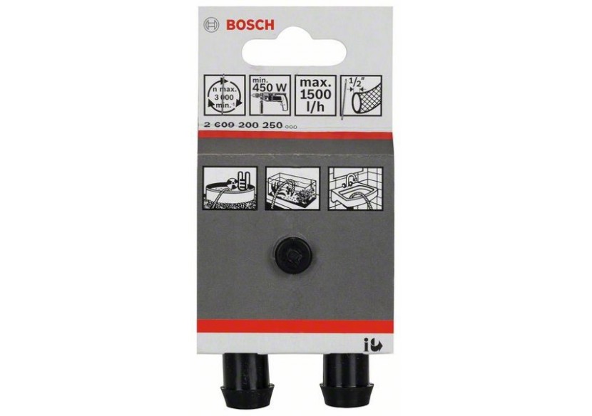 Pompe à eau 1500 l/h, 1/2", 3 m, 18 m, 10 Sec. - 2609200250 - Bosch