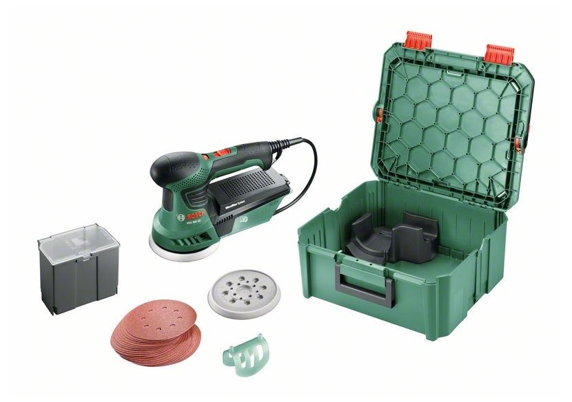 Ponceuse excentrique PEX 300 AE + 1 boîte à rangement SystemBox taille M - 06033A3006 - Bosch