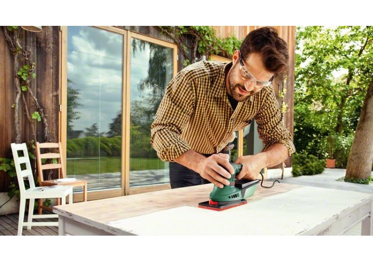 Ponceuse multi PSM 200 AES + 1 boîte à rangement SystemBox taille M - 06033B6002 - Bosch