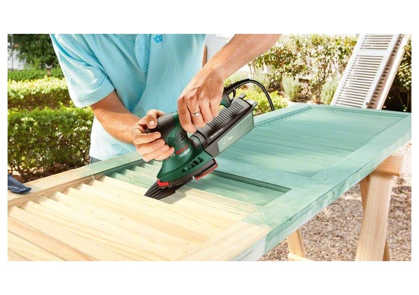 Ponceuse Multi PSM 200 AES + plateau rectangle - 06033B6000 - Bosch