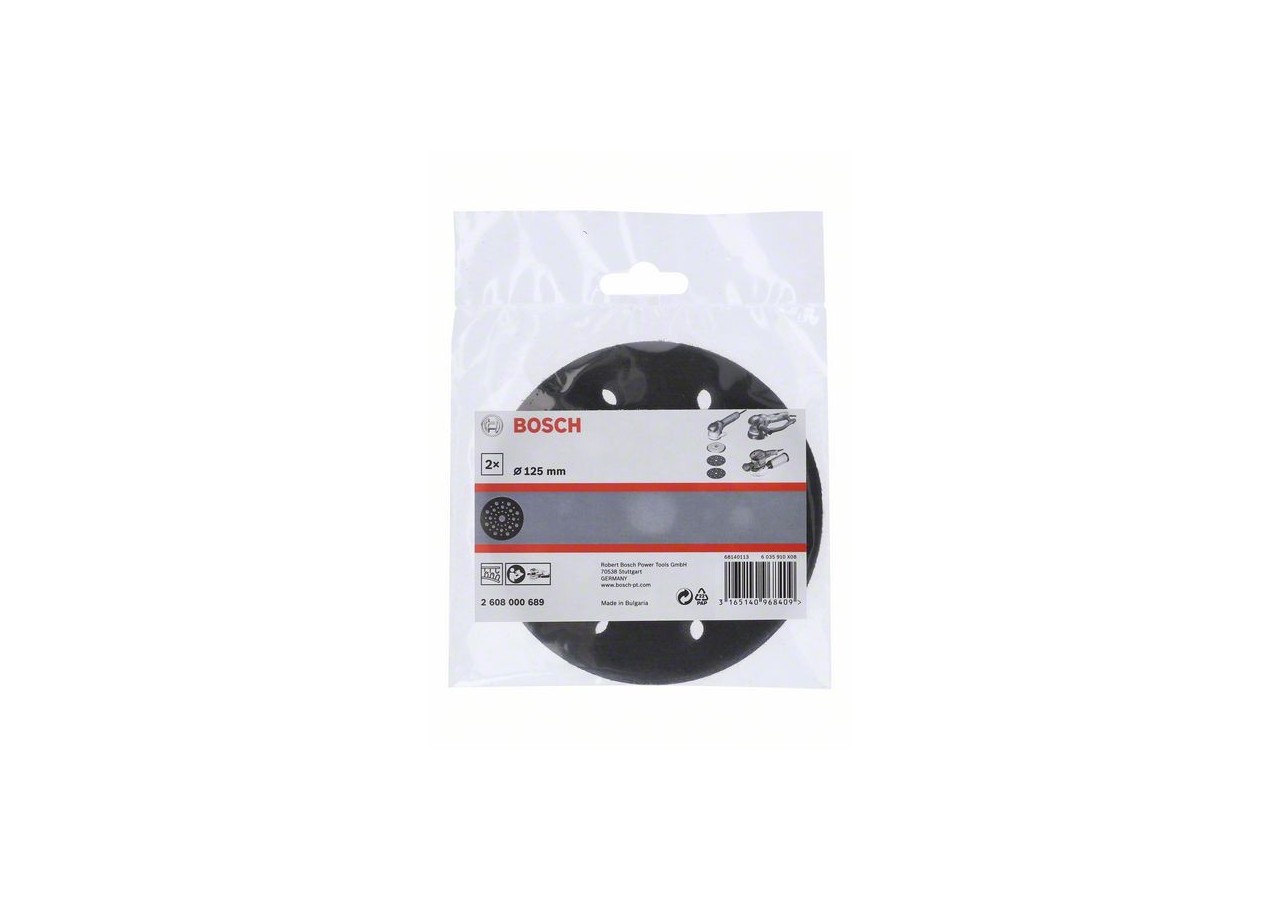 Protecteurs de plateaux de ponçage pour ponceuses orbitales 125mm - 2608000689 - Bosch