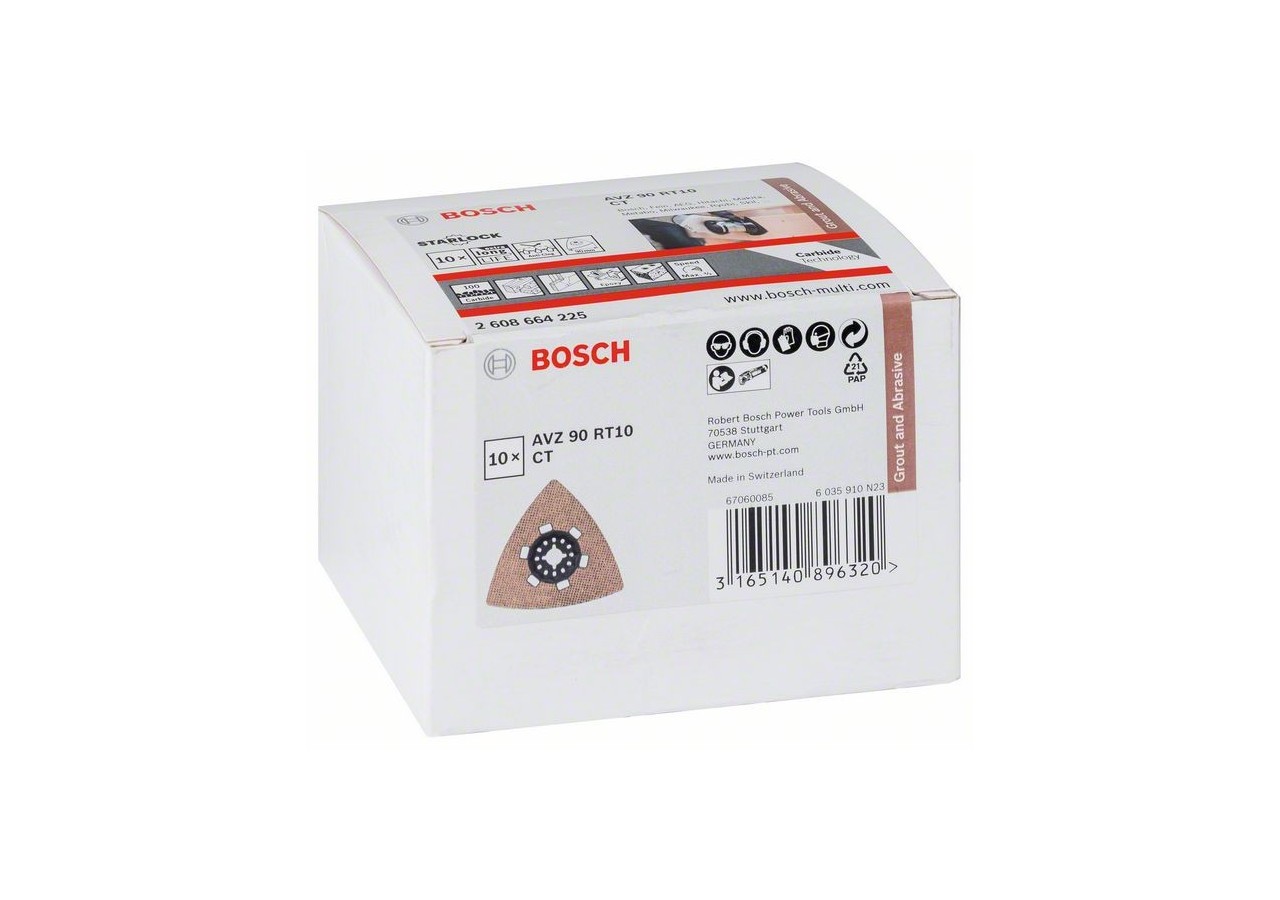 RB - AVZ90RT10, 10 pièces 90mm - 2608664225 - Bosch