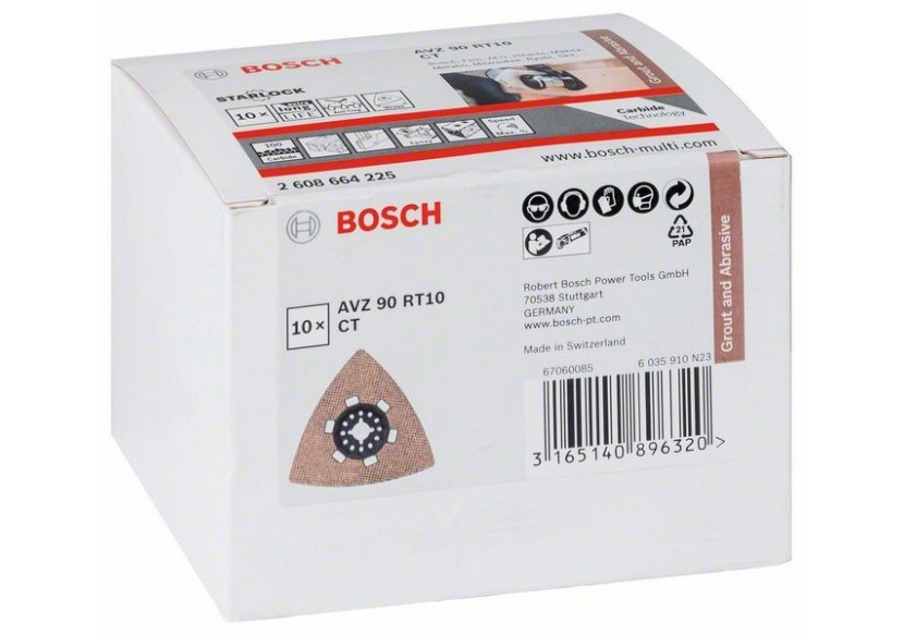 RB - AVZ90RT10, 10 pièces 90mm - 2608664225 - Bosch