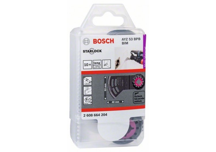 RB - AYZ53BPB, 10 pièces 53 x 40 mm - 2608664204 - Bosch