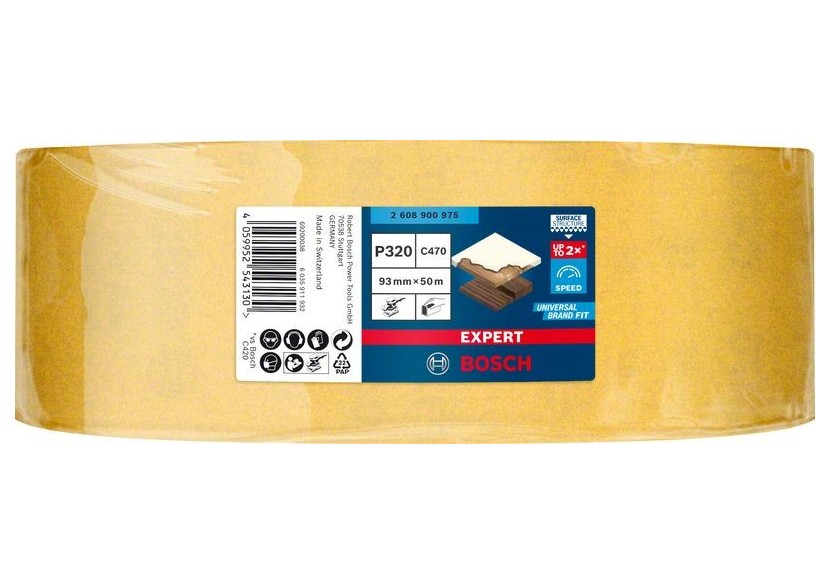 Rouleau abrasif Expert C470 pour ponçage manuel 93 mm x 50 m, G 320 - 2608900975 - Bosch Rouleau abrasif Expert C470 pour ponçage manuel 93 mm x 50 m, G 320 - 2608900975 - Bosch