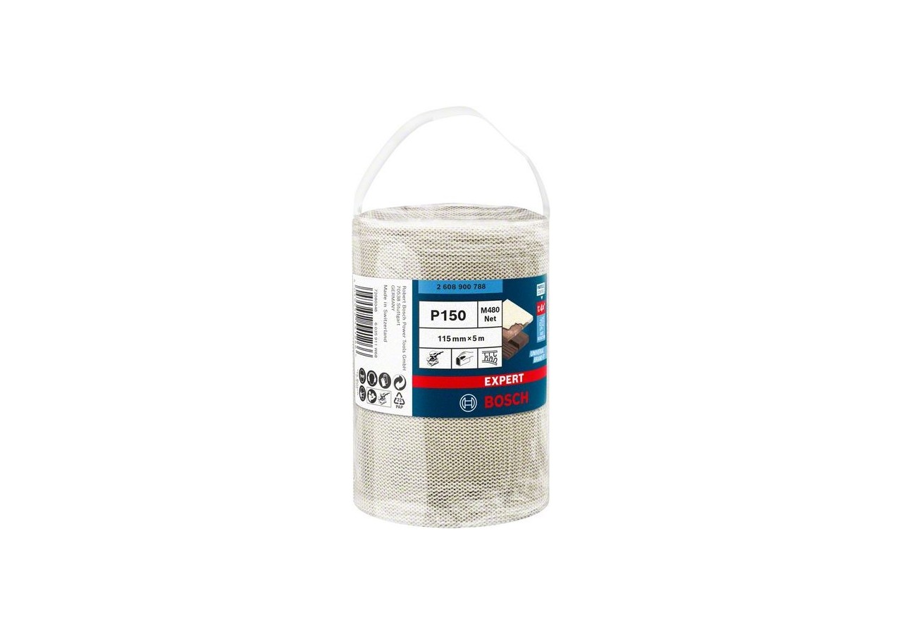 Rouleau d'abrasif réticulé Expert M480 115 mm, 5 m, G 150 - 2608900788 - Bosch