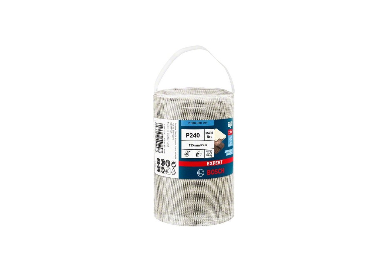 Rouleau d'abrasif réticulé Expert M480 115 mm, 5 m, G 240 - 2608900791 - Bosch