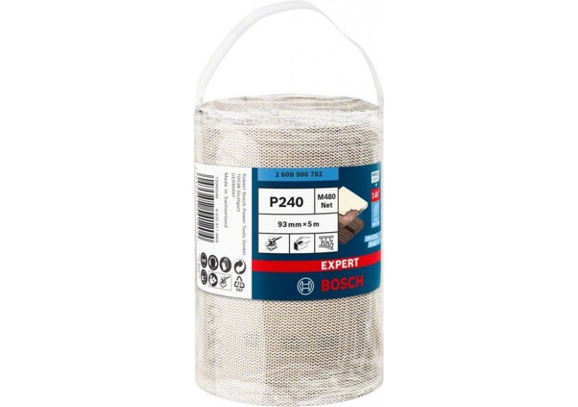 Rouleau d'abrasif réticulé Expert M480 93 mm, 5 m, G 240 - 2608900782 - Bosch Rouleau d'abrasif réticulé Expert M480 93 mm, 5 m, G 240 - 2608900782 - Bosch