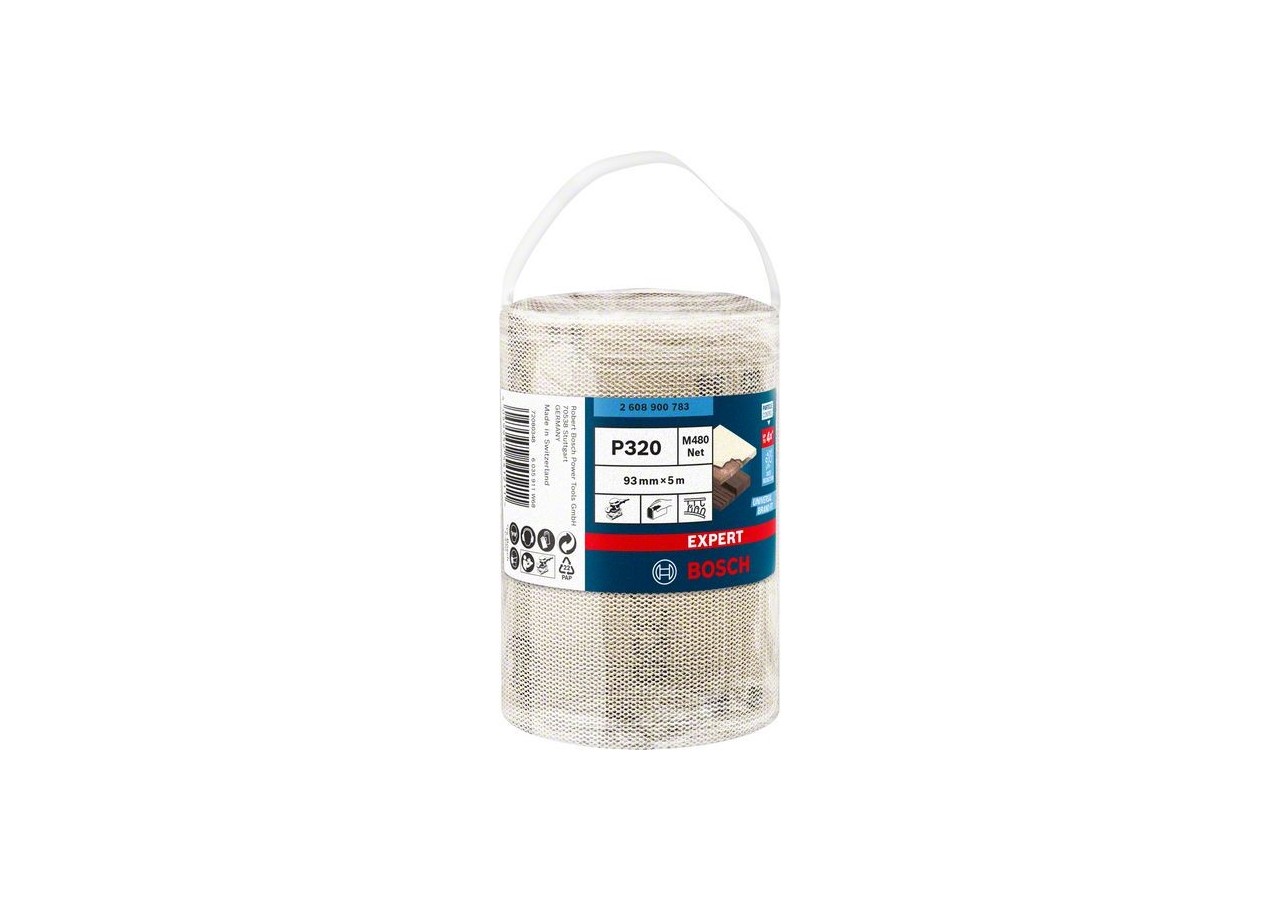 Rouleau d'abrasif réticulé Expert M480 93 mm, 5 m, G 320 - 2608900783 - Bosch