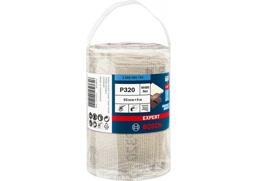 Rouleau d'abrasif réticulé Expert M480 93 mm, 5 m, G 320 - 2608900783 - Bosch Rouleau d'abrasif réticulé Expert M480 93 mm, 5 m, G 320 - 2608900783 - Bosch