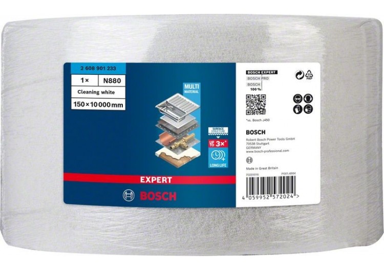 Rouleau de non-tissé Expert N880 150 mm x 10 m, Nettoyage - 2608901233 - Bosch