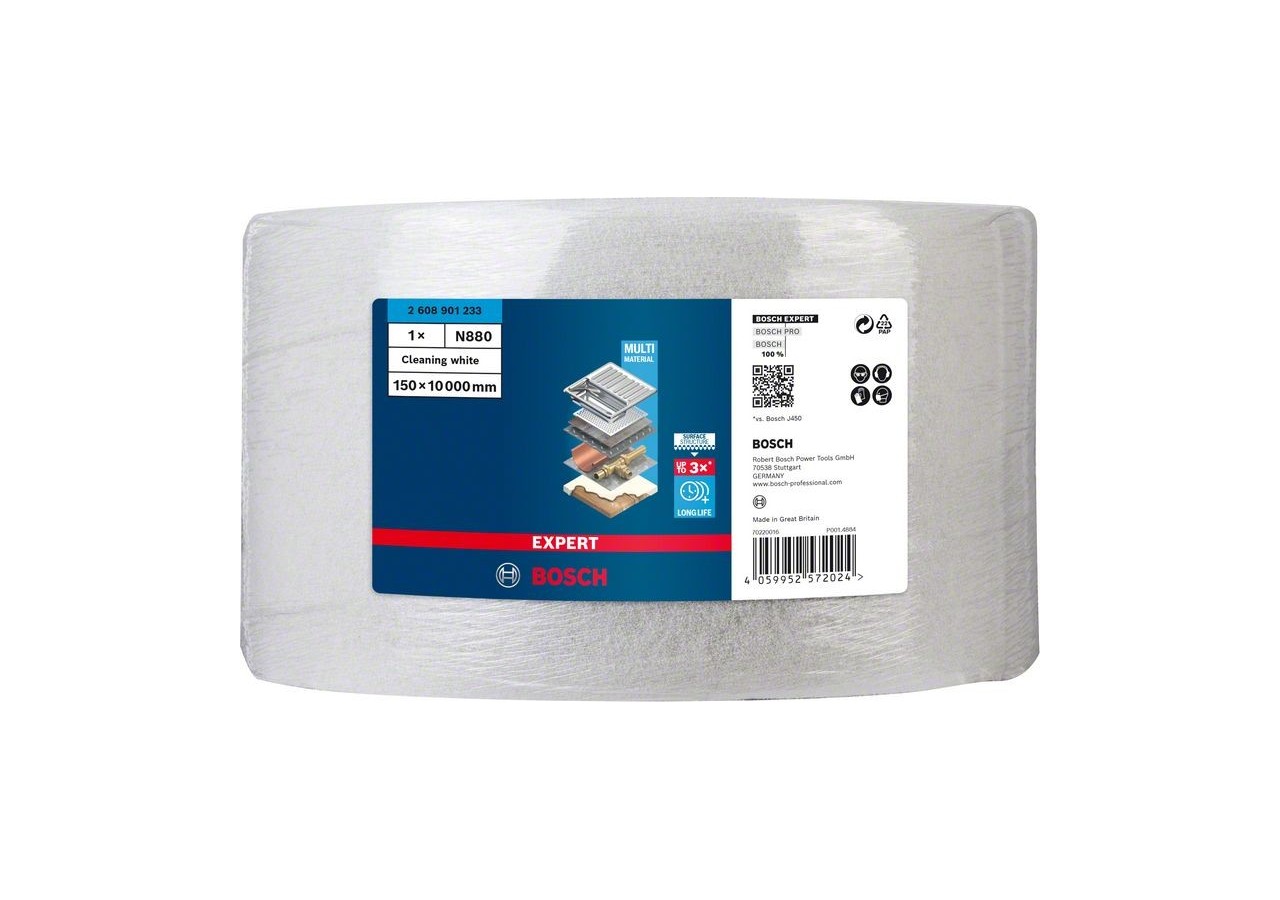 Rouleau de non-tissé Expert N880 150 mm x 10 m, Nettoyage - 2608901233 - Bosch