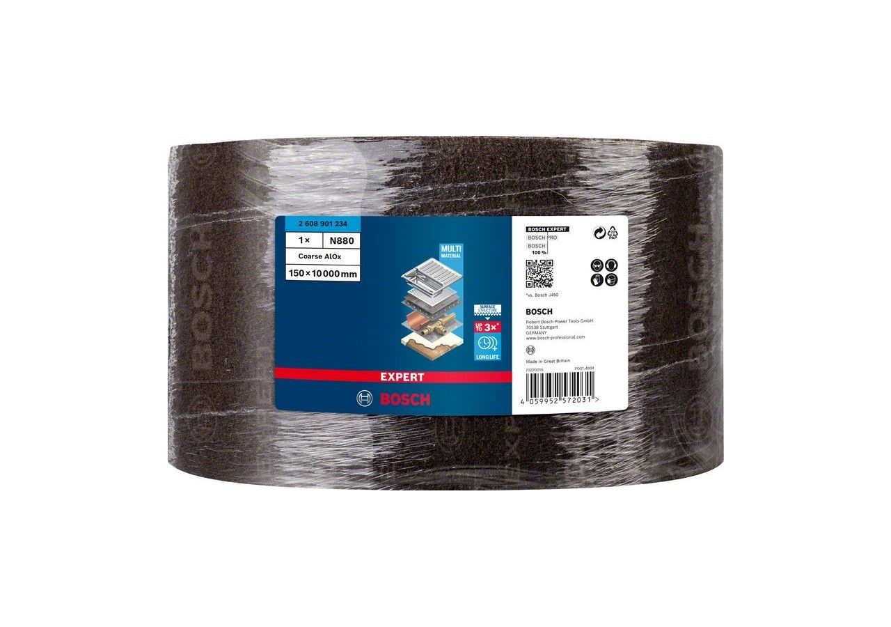 Rouleau de non-tissé Expert N880, 150 mm x 10 m, Gros A - 2608901234 - Bosch