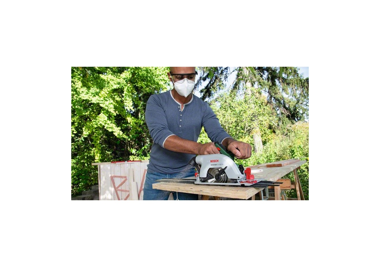 Scie circulaire sans fil UniversalCirc 18V-53 - outil seul sans batterie - 06033B1400 - Bosch