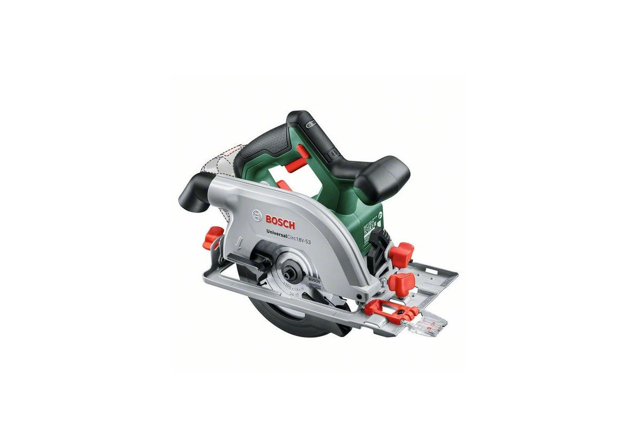 Scie circulaire sans fil UniversalCirc 18V-53 Set avec batterie 18V-1*2,5Ah - 06033B1402 - Bosch