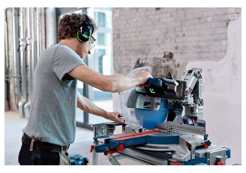 SCIE RADIALE GCM 18V-305 GDC 2x12,0Ah + GAL 18V-160 C Carton - 0601B43001 - Bosch