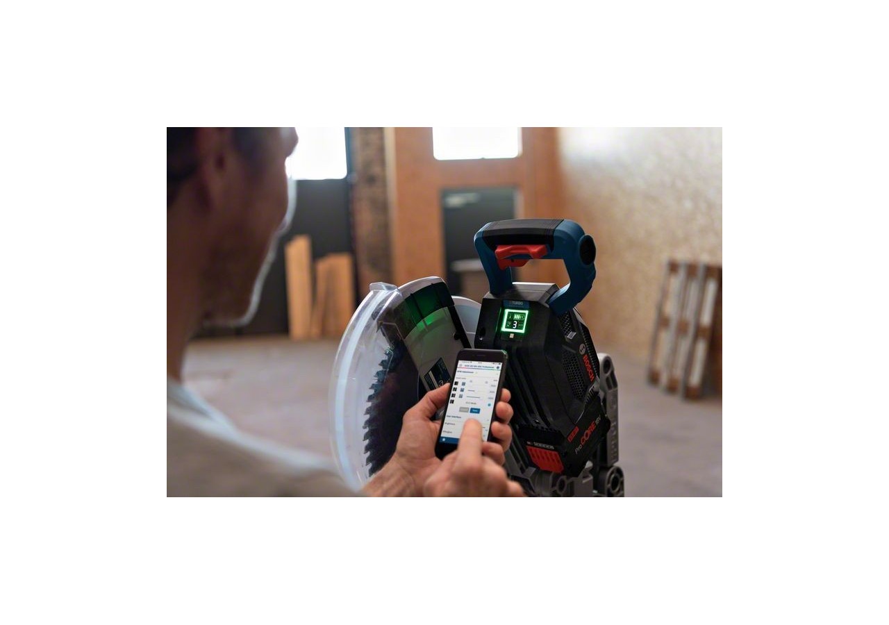 SCIE RADIALE GCM 18V-305 GDC 2x12,0Ah + GAL 18V-160 C Carton - 0601B43001 - Bosch