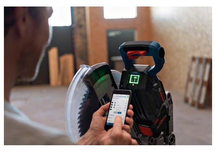 SCIE RADIALE GCM 18V-305 GDC 2x12,0Ah + GAL 18V-160 C Carton - 0601B43001 - Bosch