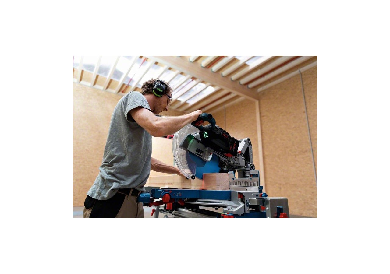 SCIE RADIALE GCM 18V-305 GDC 2x12,0Ah + GAL 18V-160 C Carton - 0601B43001 - Bosch