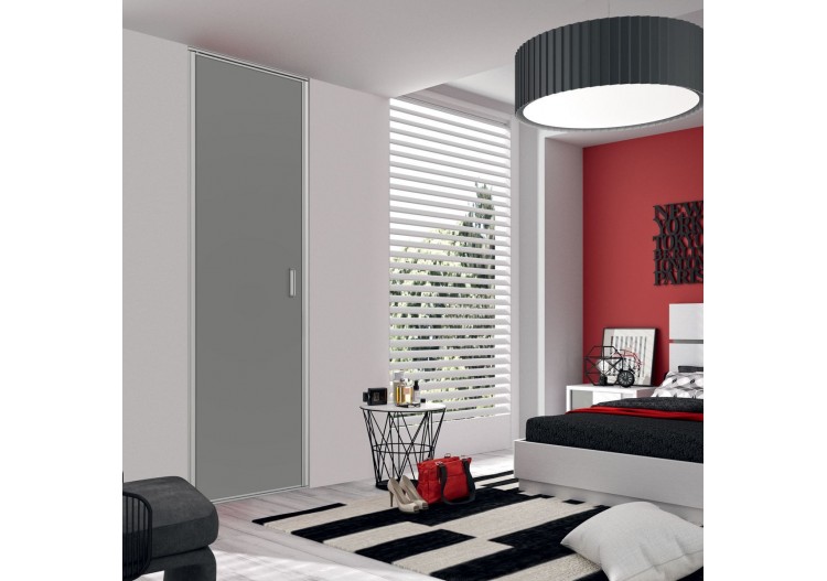 Façade de placard 1 porte pivotante Cha-Cha-Cha mat - Kazed : Confort'Mat 2