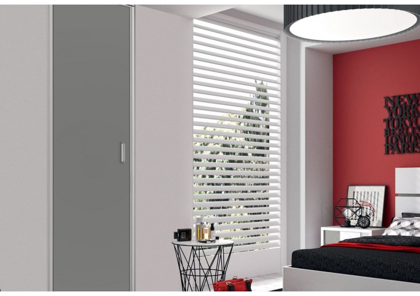 Façade de placard 1 porte pivotante Cha-Cha-Cha mat - Kazed : Confort'Mat