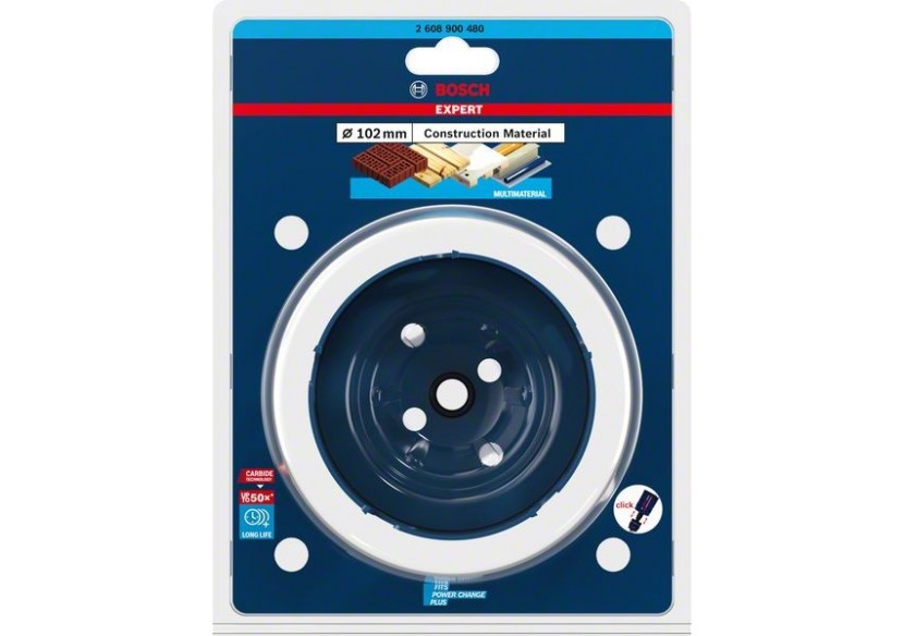 Scie trépan Expert Construction Material 102 x 60 mm - 2608900480 - Bosch