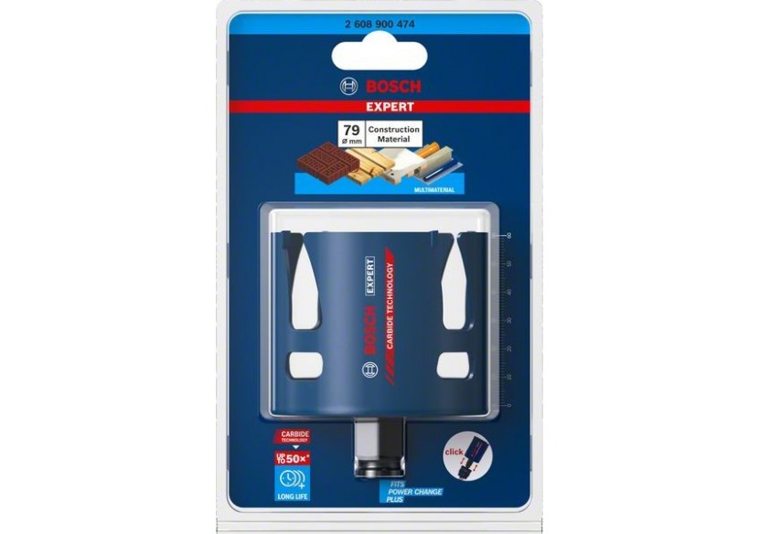 Scie trépan Expert Construction Material 79 x 60 mm - 2608900474 - Bosch