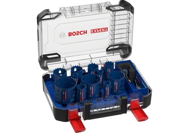 Scie trépan Expert Tough Material 20/22/25/32/35/40/44/51/60/68/76 mm 13 pces - 2608900448 - Bosch