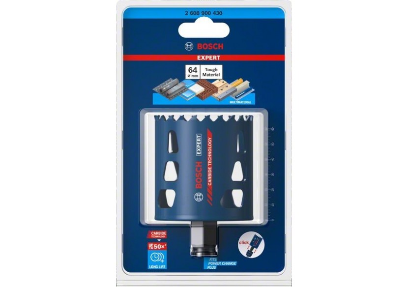 Scie trépan Expert Tough Material 64 x 60 mm - 2608900430 - Bosch