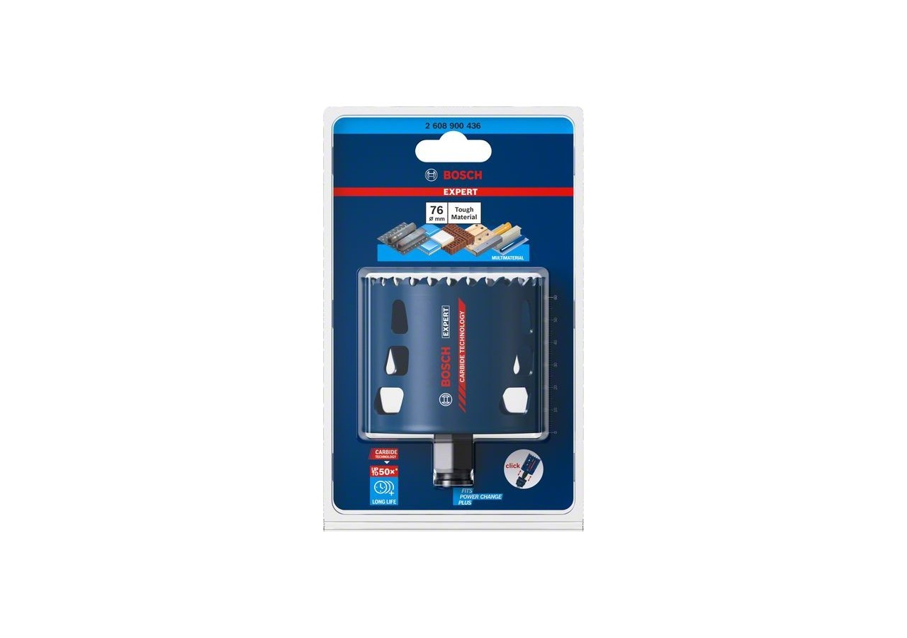 Scie trépan Expert Tough Material 76 x 60 mm - 2608900436 - Bosch