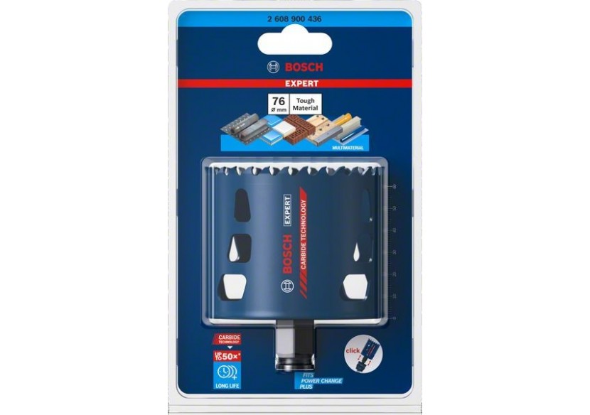 Scie trépan Expert Tough Material 76 x 60 mm - 2608900436 - Bosch
