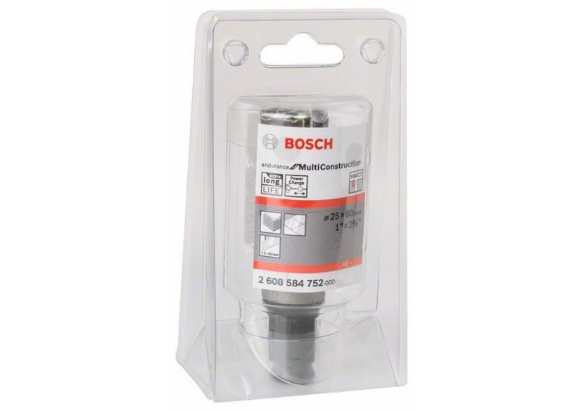 Scie-trépan Endurance for Multi Construction 25 mm, 3 - 2608584752 - Bosch