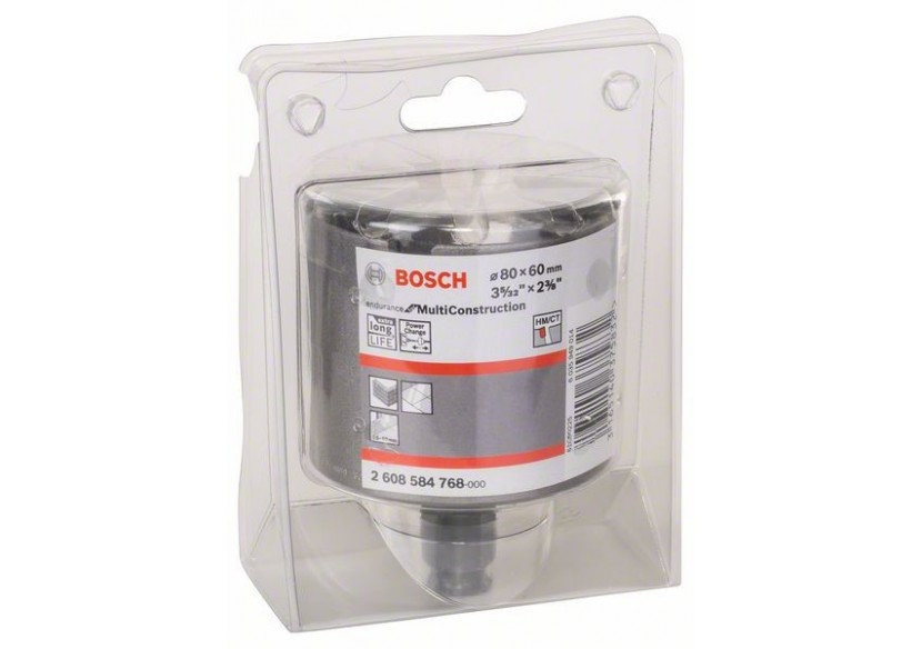 Scie-trépan Endurance for Multi Construction 80 mm, 4 - 2608584768 - Bosch