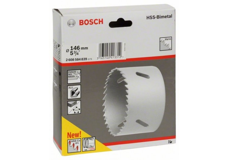 Scie-trépan HSS bimétal pour adaptateur standard 146 mm, 5 3/4" - 2608584839 - Bosch
