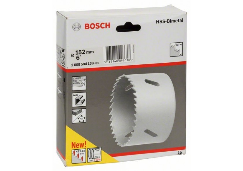 Scie-trépan HSS bimétal pour adaptateur standard 152 mm, 6" - 2608584138 - Bosch