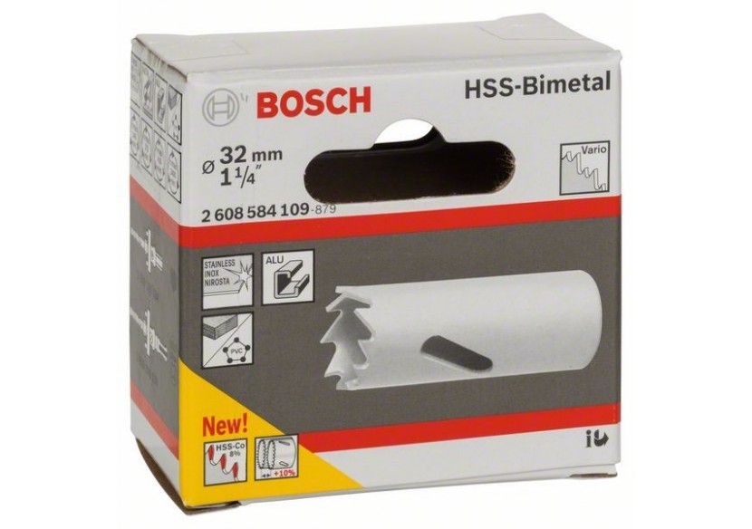 Scie-trépan HSS bimétal pour adaptateur standard 32 mm, 1 1/4" - 2608584109 - Bosch