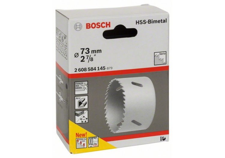 Scie-trépan HSS bimétal pour adaptateur standard 73 mm, 2 7/8" - 2608584145 - Bosch