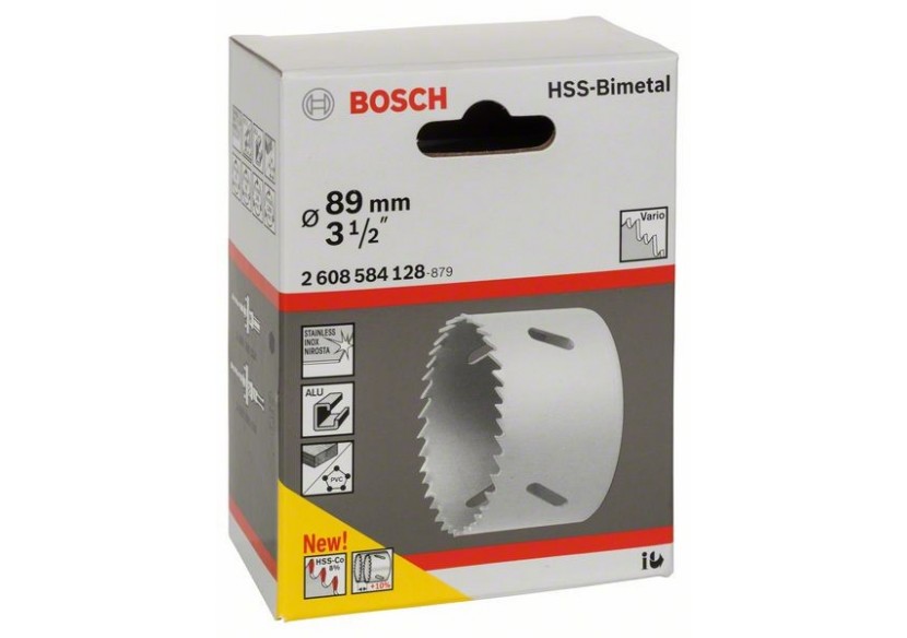 Scie-trépan HSS bimétal pour adaptateur standard 89 mm, 3 1/2" - 2608584128 - Bosch
