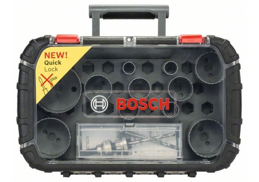Scies-trépans bimétal HSS coffret de 11 pièces pour électricien 22 29 35 44 51 65 mm - 2608580886 - Bosch
