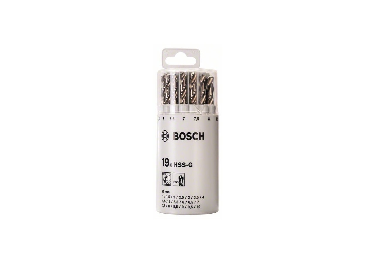 SET 19 FORETS RECTIFIES HSS-G - 2607018361 - Bosch