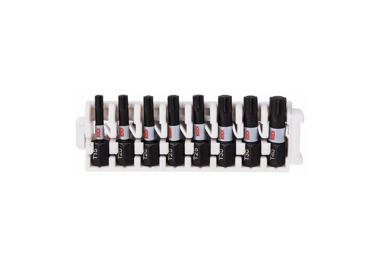Set d’embouts de vissage Impact Control, 8 pièces  Pack de 8 (index) - 2608522322 - Bosch
