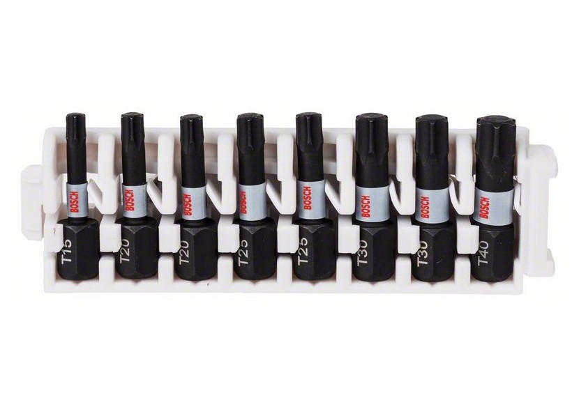 Set d’embouts de vissage Impact Control, 8 pièces  Pack de 8 (index) - 2608522322 - Bosch